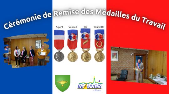 Cérémonie de remise des Médailles du travail - 1er Mai 2022